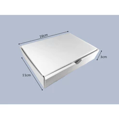 300 Caixas de Papelão Branco 16x11x3 Mini Envios
