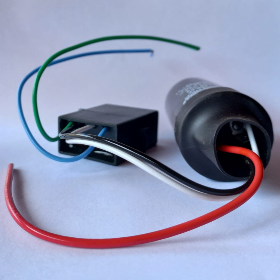 Capacitor E Chave V2 Montado Para Moinho de Café Elétrico Moedor de Carne B09 e Multiuso B5509 Botini