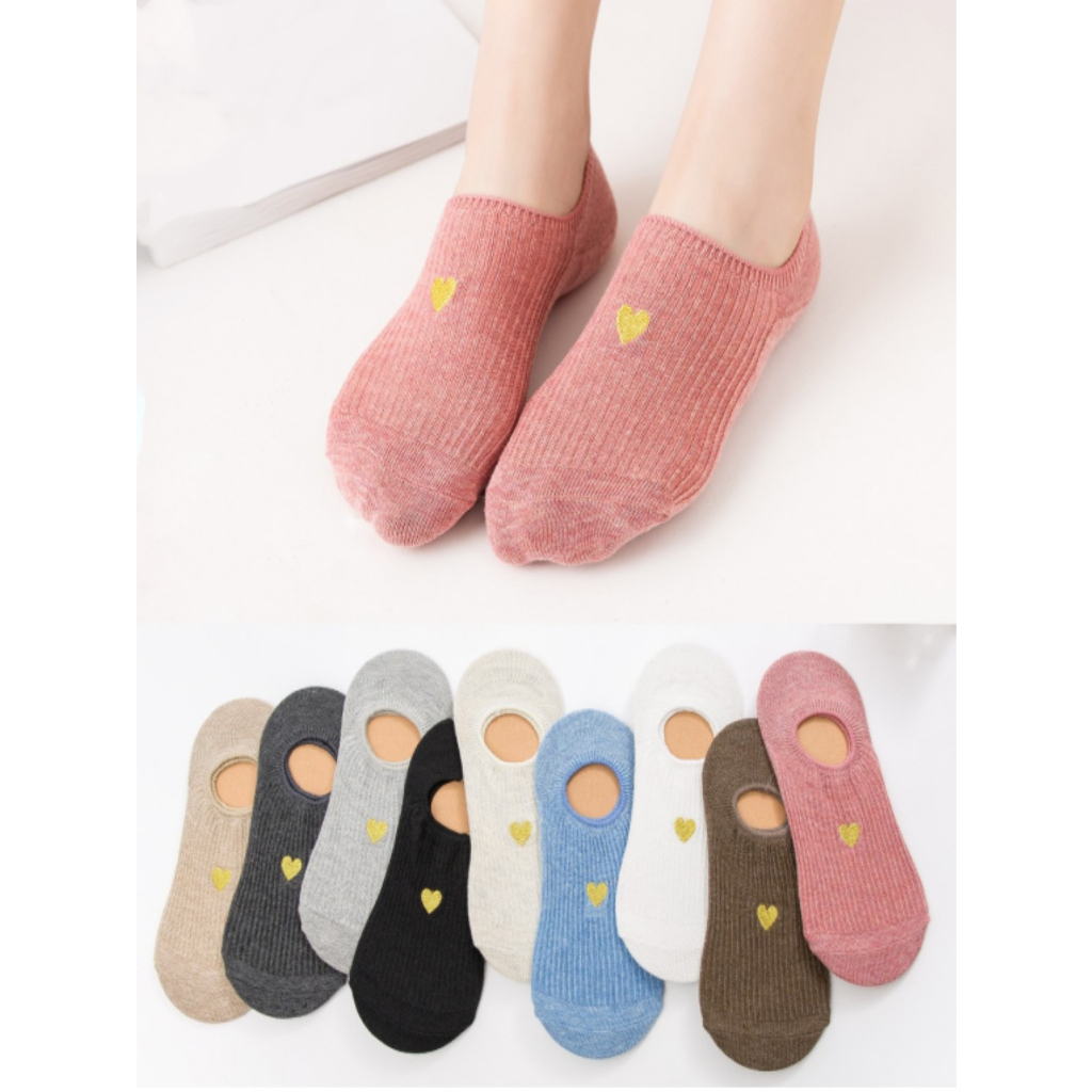 Kit 12 Pares Meias Invisíveis Femininas, Casuais De Baixo Corte Absorventes De Suor Respirável