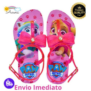 Sandália Infantil Menina Chinelo Feminino Rasteirinha Patrulha Minne Canina