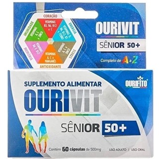 Suplemento Vitaminico Ourivit Senior 50 Idoso Energia Memória Imunidade