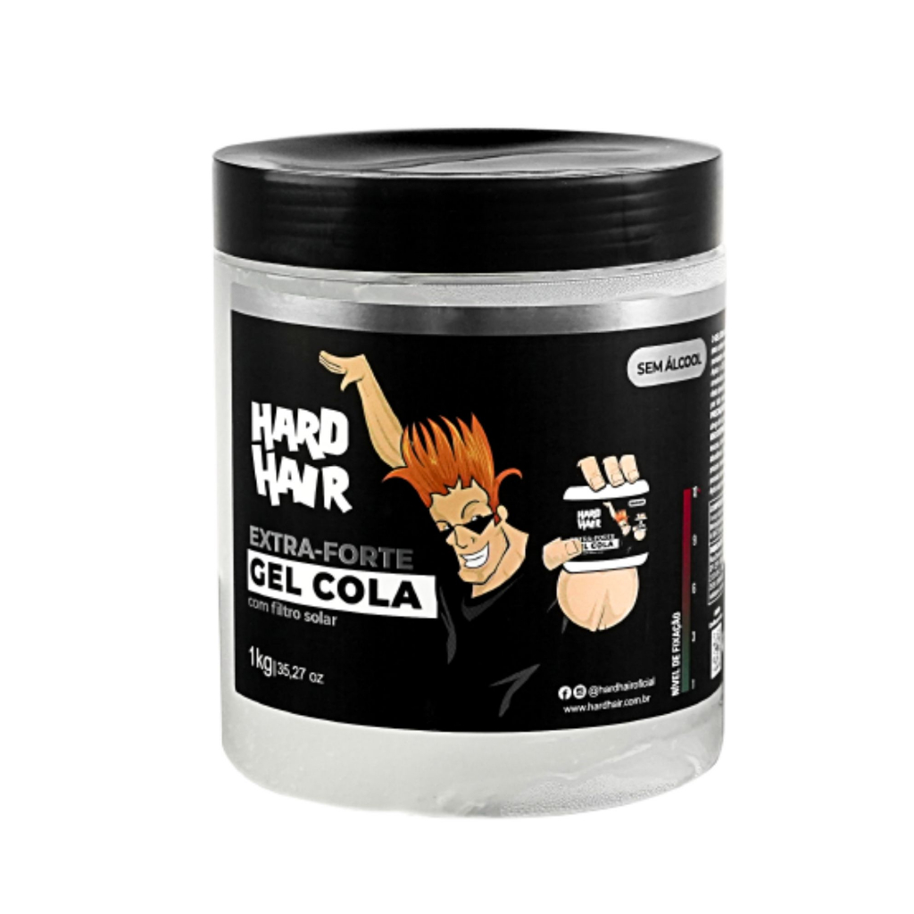 Gel Cola Incolor Hard Hair 1kg  Un