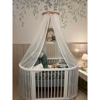 Dossel Arabesco cavalinho Dourado Enxoval Bebê e Mosquiteiro Voil Bebê Quartinho em Oferta na Shopee