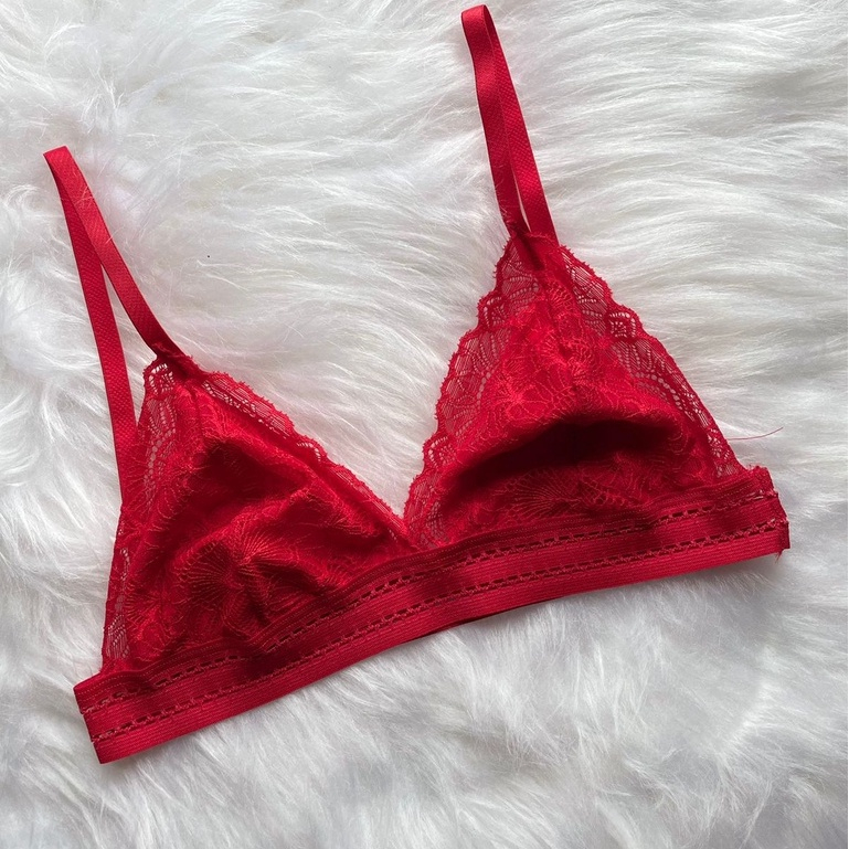 Kit 5 Soutien Sutiã De Renda Sem Bojo Com Forro