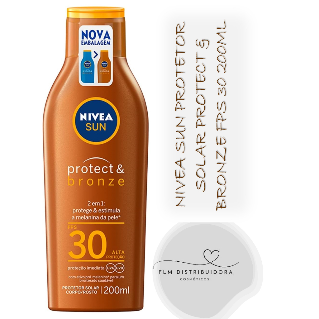 NIVEA SUN Protetor Solar Protect & Bronze FPS 30 200ml