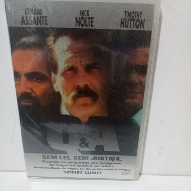 Dvd Q e A Sem Lei,Sem Justiça Armand Assante,Nick Nolte,Timothy Hutton Novo de Fabrica original