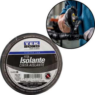Fita Isolante Preta 21131001920 TekBond 20 Metros x 19mm em Oferta na Shopee
