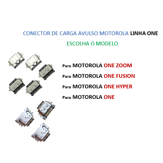 Conector De Carga Motorola Moto One / One Zoom / One Fusion / One Hyper