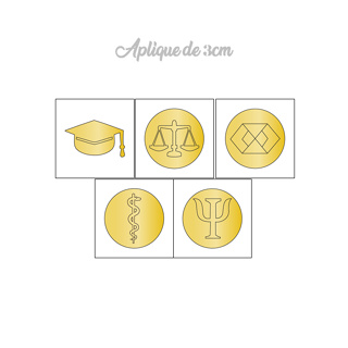 10 apliques 3cm Acrílico Aplique Espelhado Profissões em Oferta na Shopee