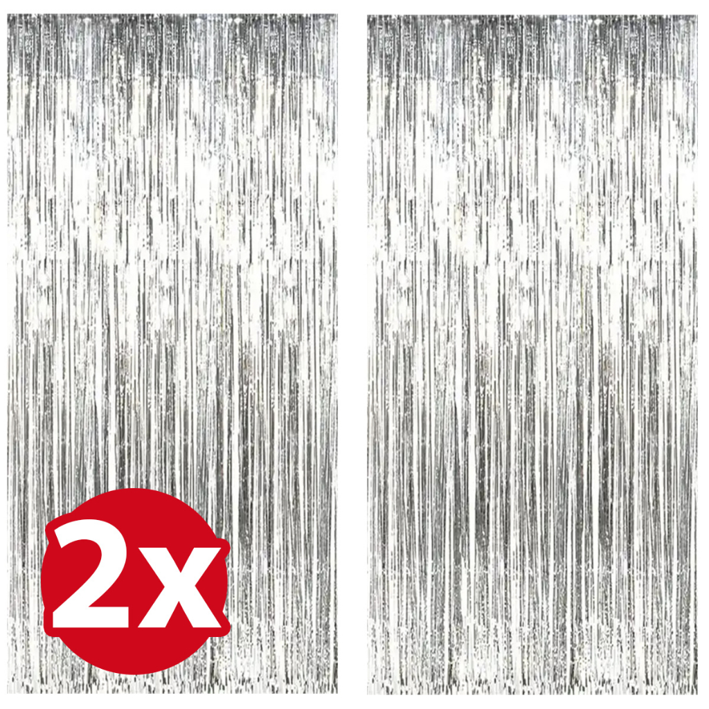 Kit 2 3 4 Cortina Metalizada Fita Franja Tema Painel Decoração Festa 2x1 mts - Escolha Cor em Oferta na Shopee