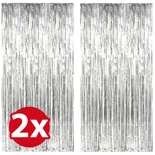 Kit 2 3 4 Cortina Metalizada Fita Franja Tema Painel Decoração Festa 2x1 mts - Escolha Cor em Oferta na Shopee