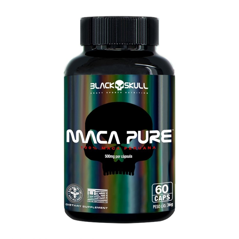 MACA PURE MASSA MUSCULAR E AUMENTA LIBIDO 500MG (60 CAPS)