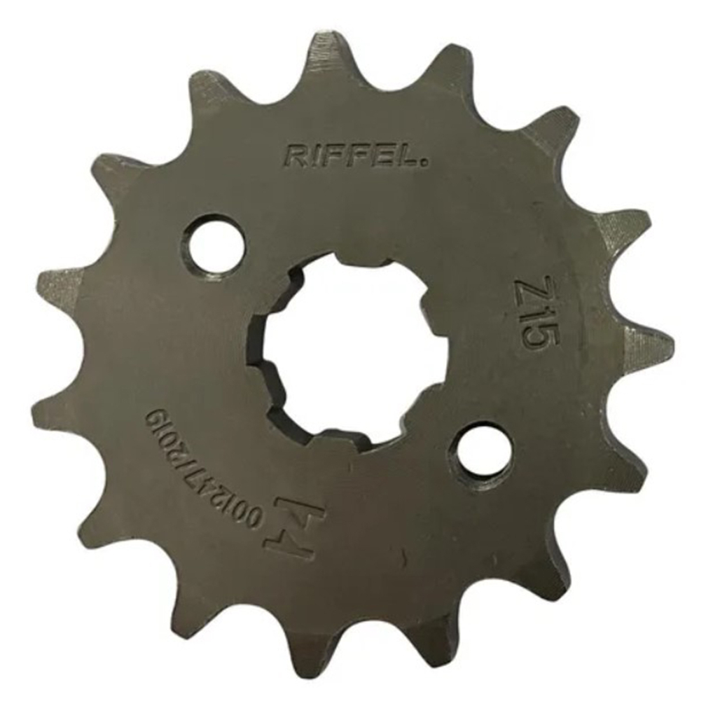 Pinhão 15 Dentes Riffel Titan 160 Fan Start Cg 150 Bros 160 Xre 190 Aço 1045 em Oferta na Shopee