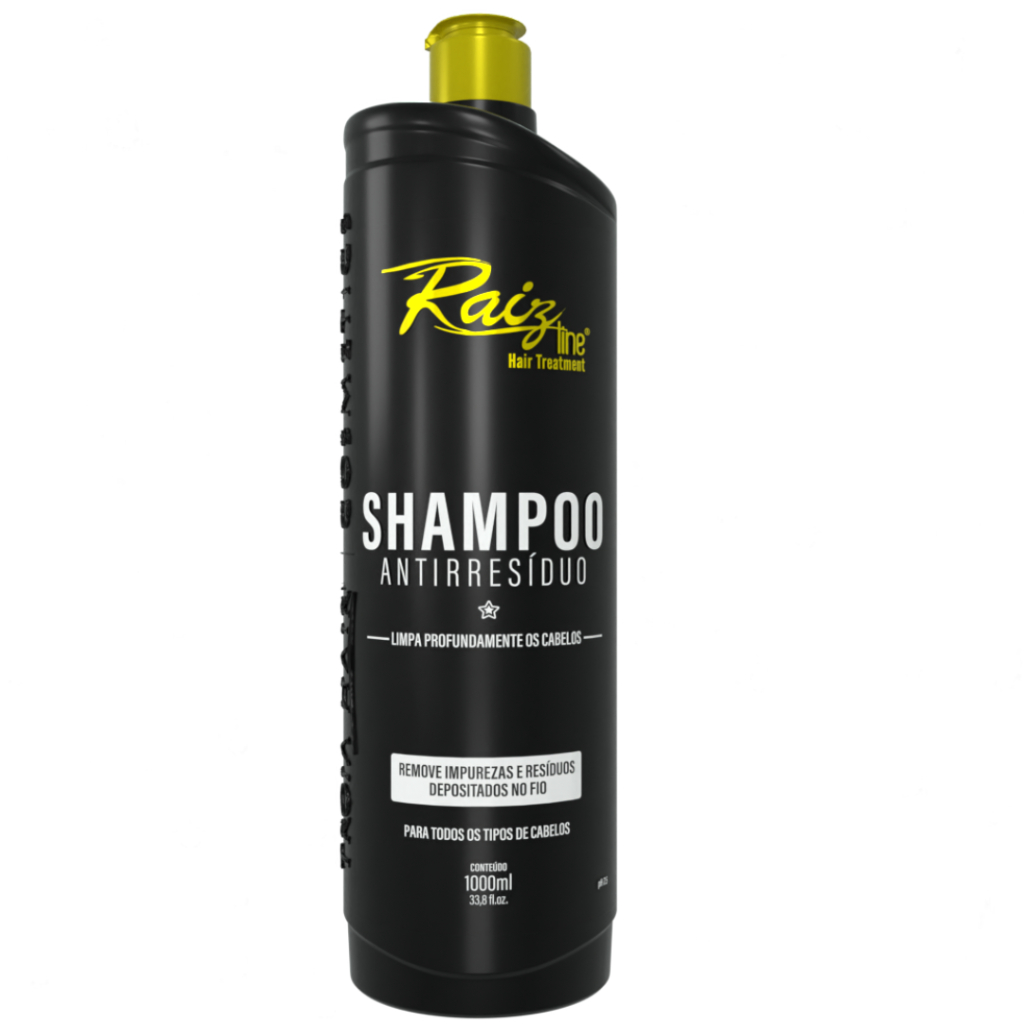Shampoo Profissional Antirresíduos 1Litro -  limpeza profunda Raiz line