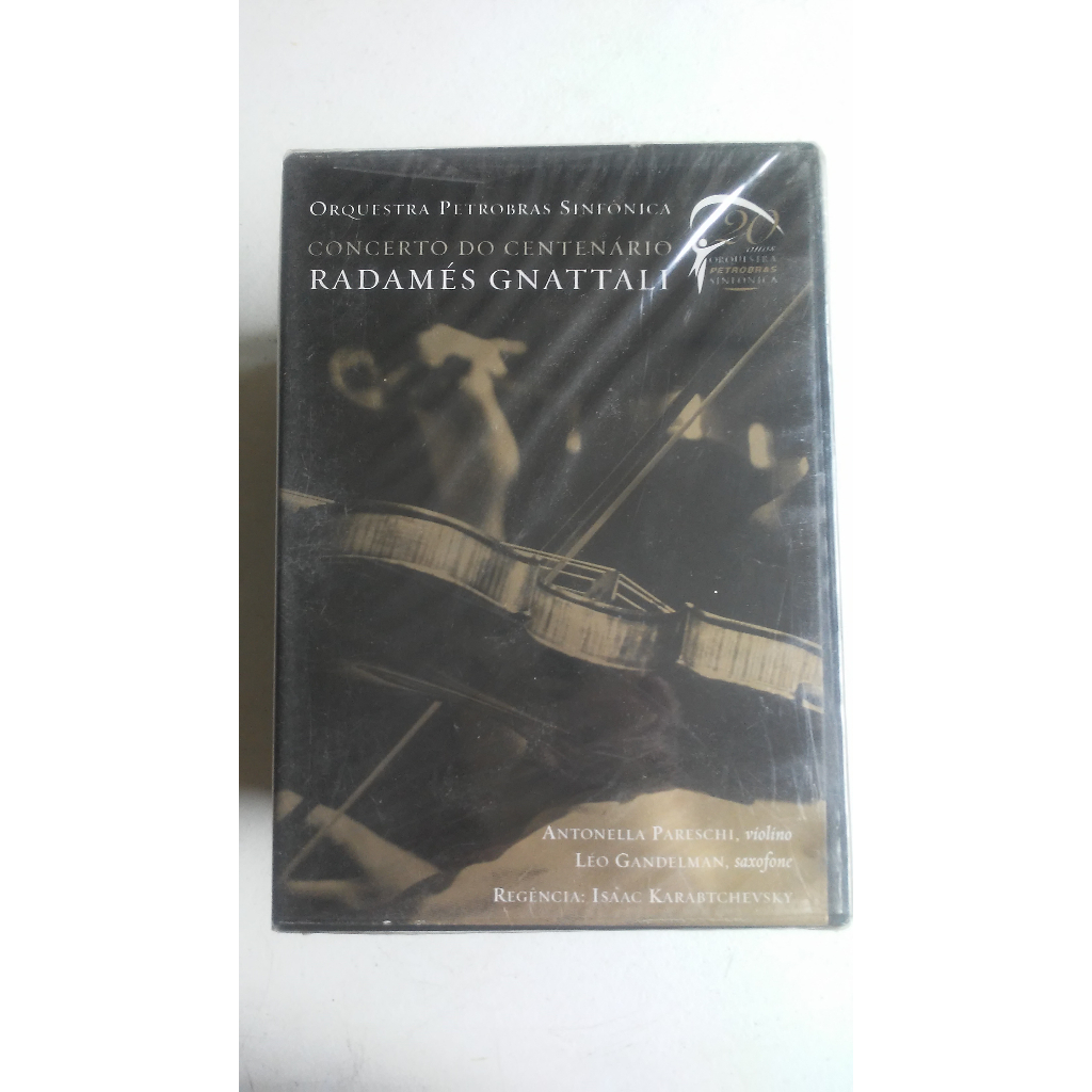 DVD ORQUESTRA PETROBRAS SINFONICA 20 ANOS CONCERTO DO CENTENARIO RADAMES GNATTALI (LACRADO DE FABRICA)