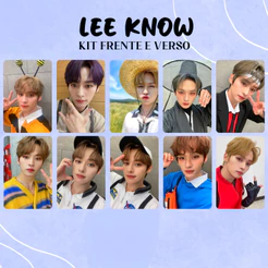 Photocards Lee know frente e verso