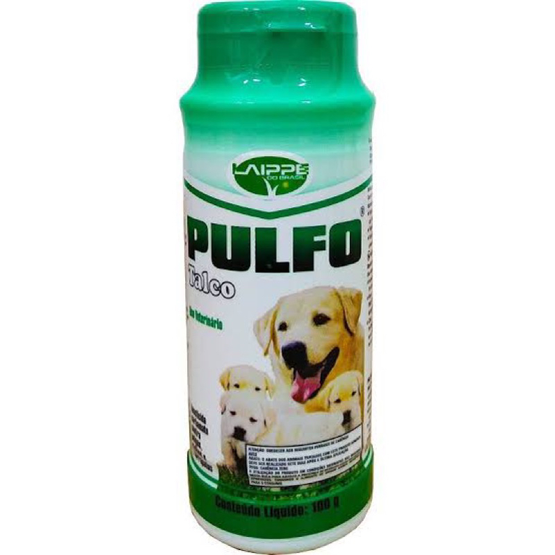 Pulfo Talco Anti Pulgas Piolhos Carrapatos inseticida 100g Laippe
