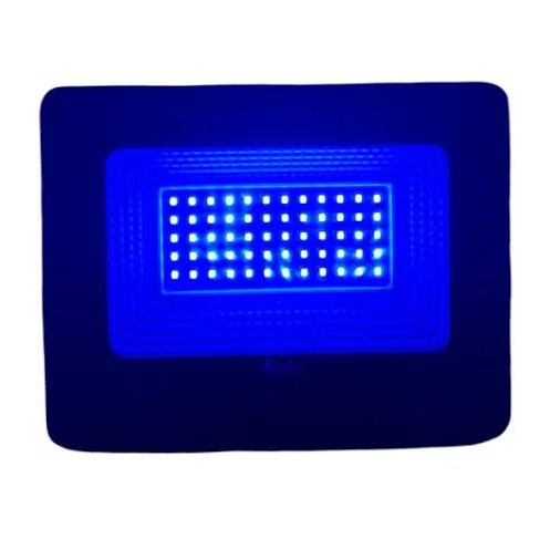 kit 3 pç Refletor Led 30w Azul Holofote Prova D'água Piscina/jardim
