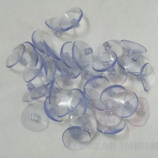 Ventosa De Silicone Transparente 25mm - Kit 10 Unidades em Oferta na Shopee