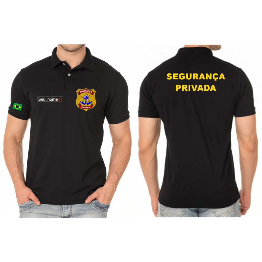CAMISA POLO SEGURANÇA PRIVADA em Oferta na Shopee