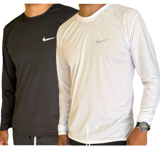 Kit 2 Camisas Manga Termica Longa Segunda Pele Proteção UV Queima De Estoque