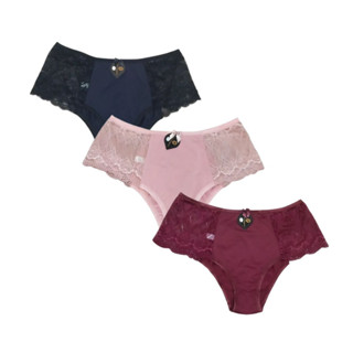 kit 3 calcinhas 50 ao 64 plus size lateral renda conforto