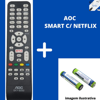 Controle Remoto Para TV AOC SMART em Oferta na Shopee