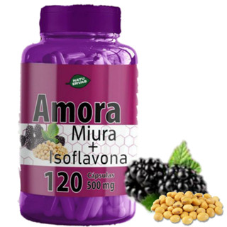 1 potes Amora Miura Com Isoflavona 120 Caps. 500mg