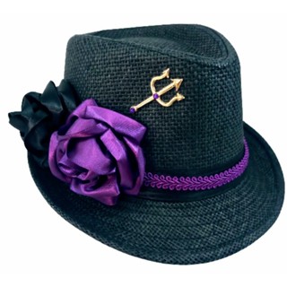 Chapéu Preto com Rosa Preto e Roxa Pombagira Umbanda Candomblé COM ENVIO IMEDIATO