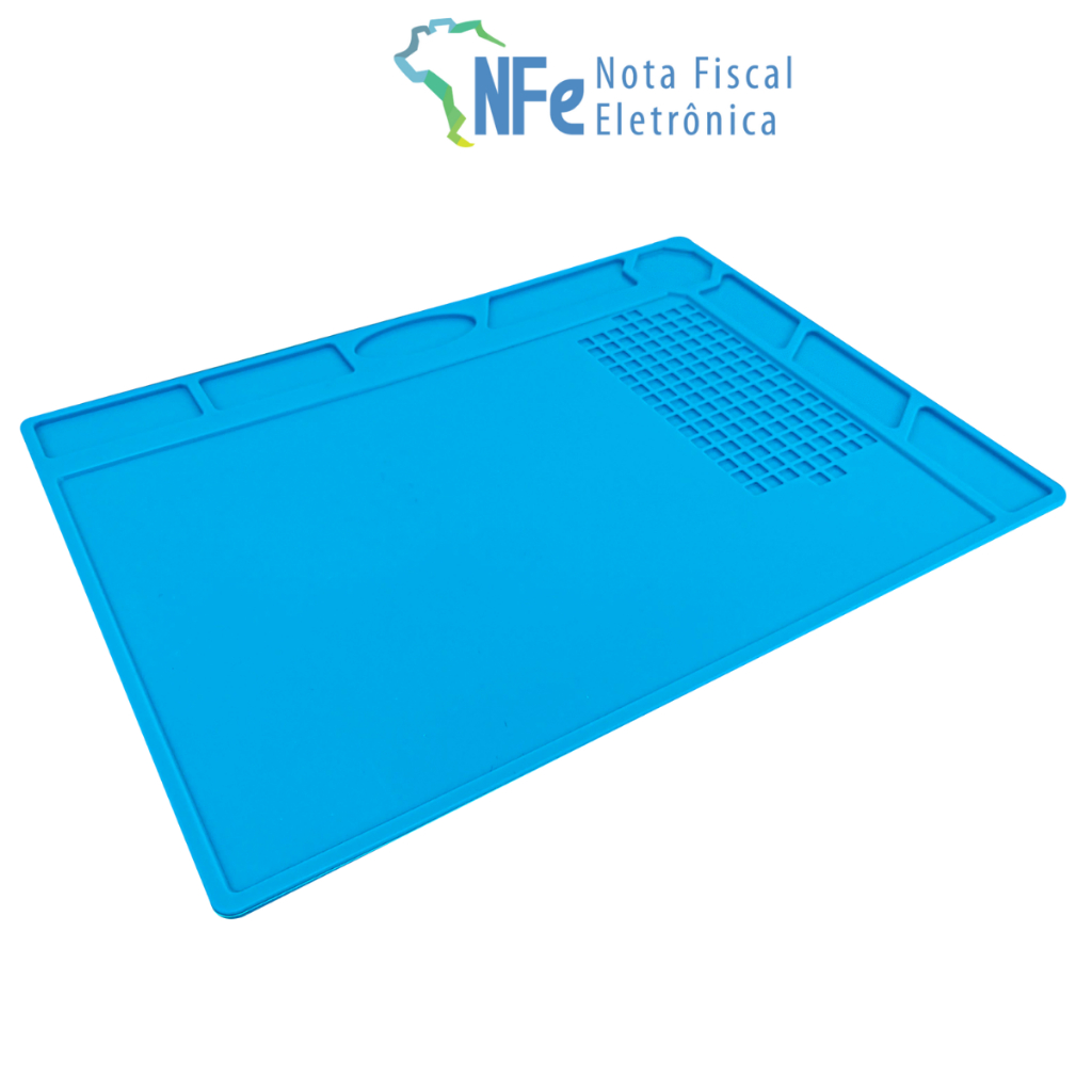 Manta Antistática Estação de Trabalho 32x23cm Tapete de Silicone para Bancadas de Manutenção de Eletrônicos Antiderrapante Anticorrosivo Celular Tablet Relógios Brinquedos
