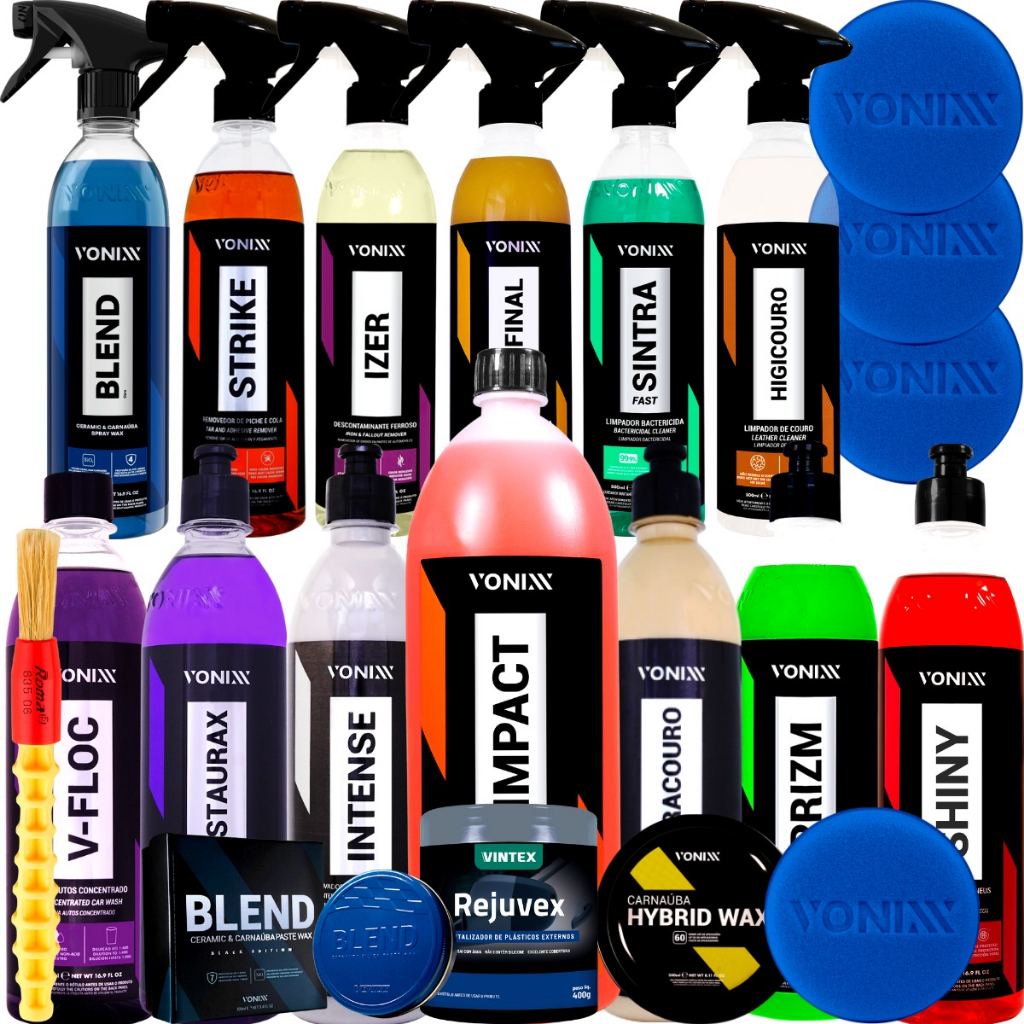 KIT PREMIUM PARA ESTÉTICA AUTOMOTIVA INICIANTE VONIXX em Oferta na Shopee