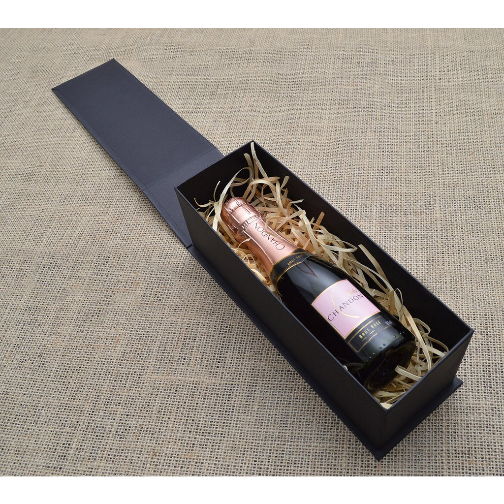 Caixa para Chandon 750ml e 2 taças personalizado