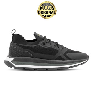 Tênis Democrata Denim Nick Knit Masculino Preto Original com Nota Fiscal e Garantia