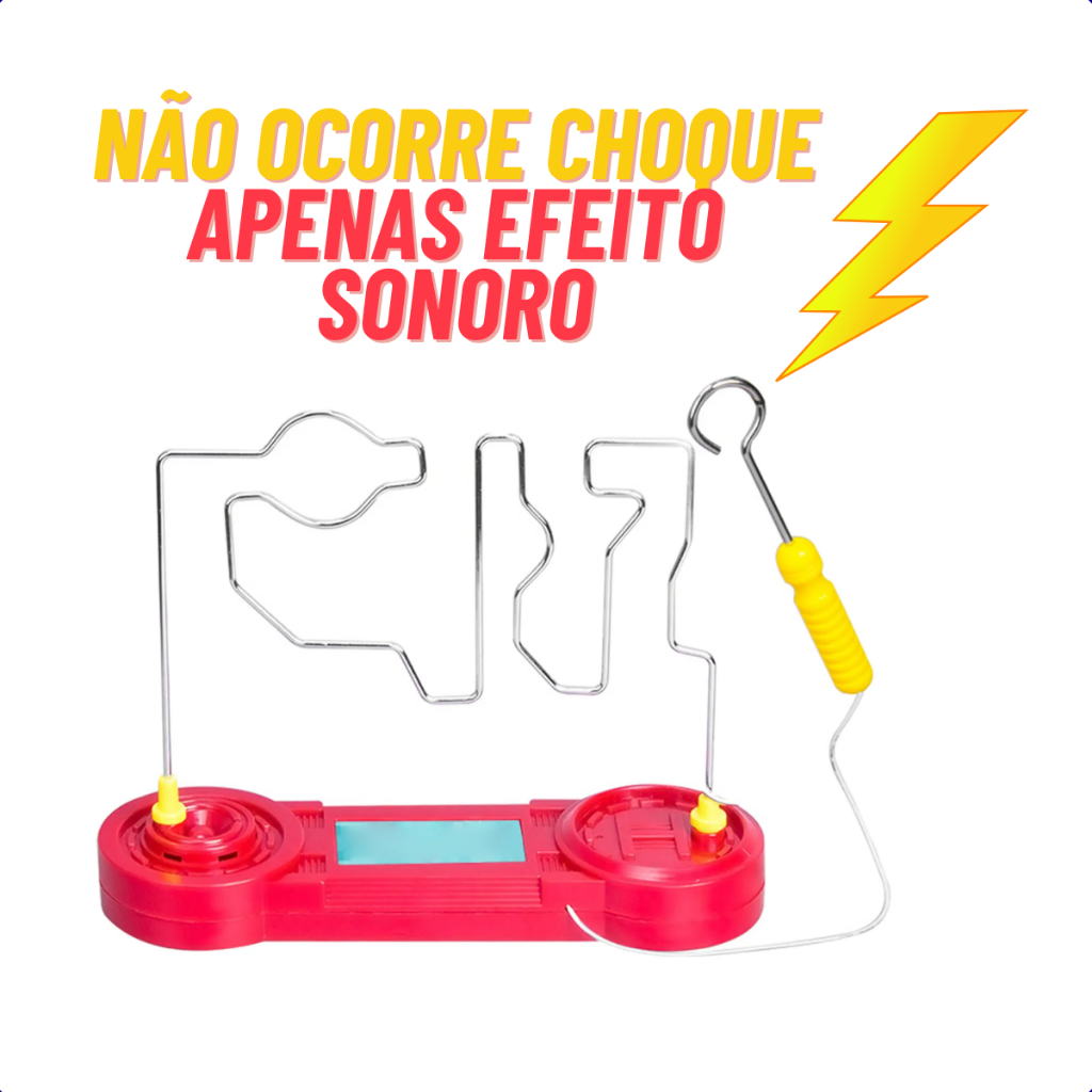 Brinquedo Educativo Aramado Choque Elétrico De Colisão Com som