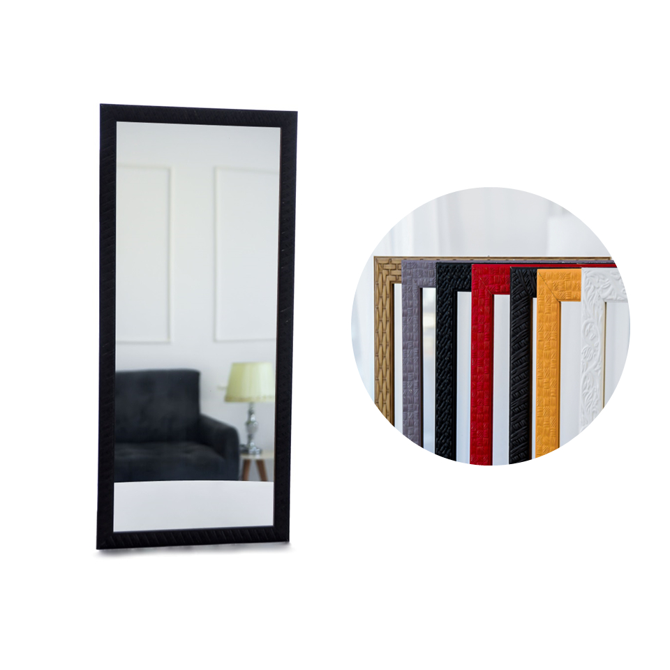 Espelho Com Moldura e gancho para pendurar 34x75CM/34x65CM/34X50CMPreto, Branco, Café, Bege, Amarelo, Vermelho, Lilás C em Oferta na Shopee
