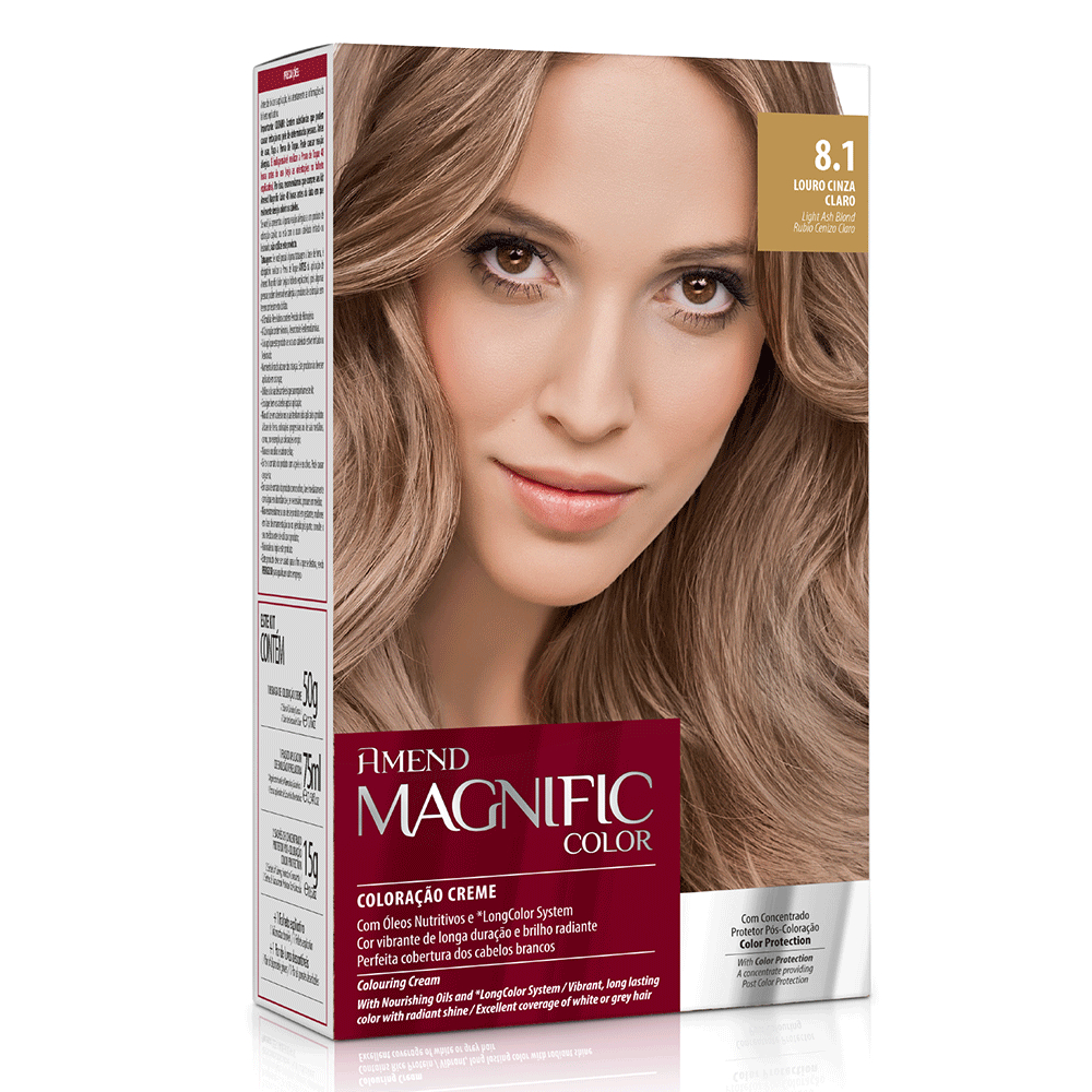 Amend Coloração Magnific Color 8.1 Louro Cinza Claro