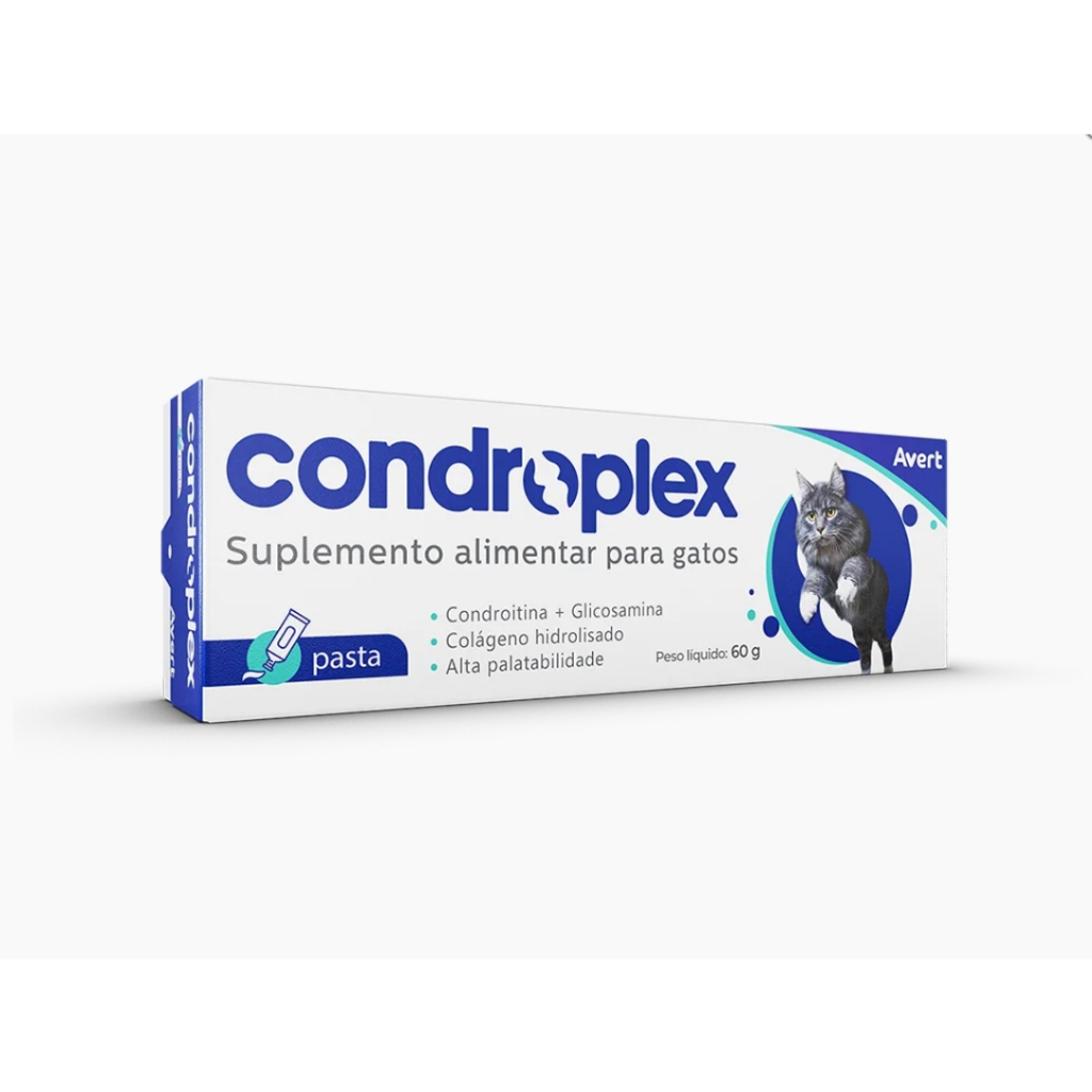 Condroplex Pasta 60g Suplemento Alimentar para Gatos Avert