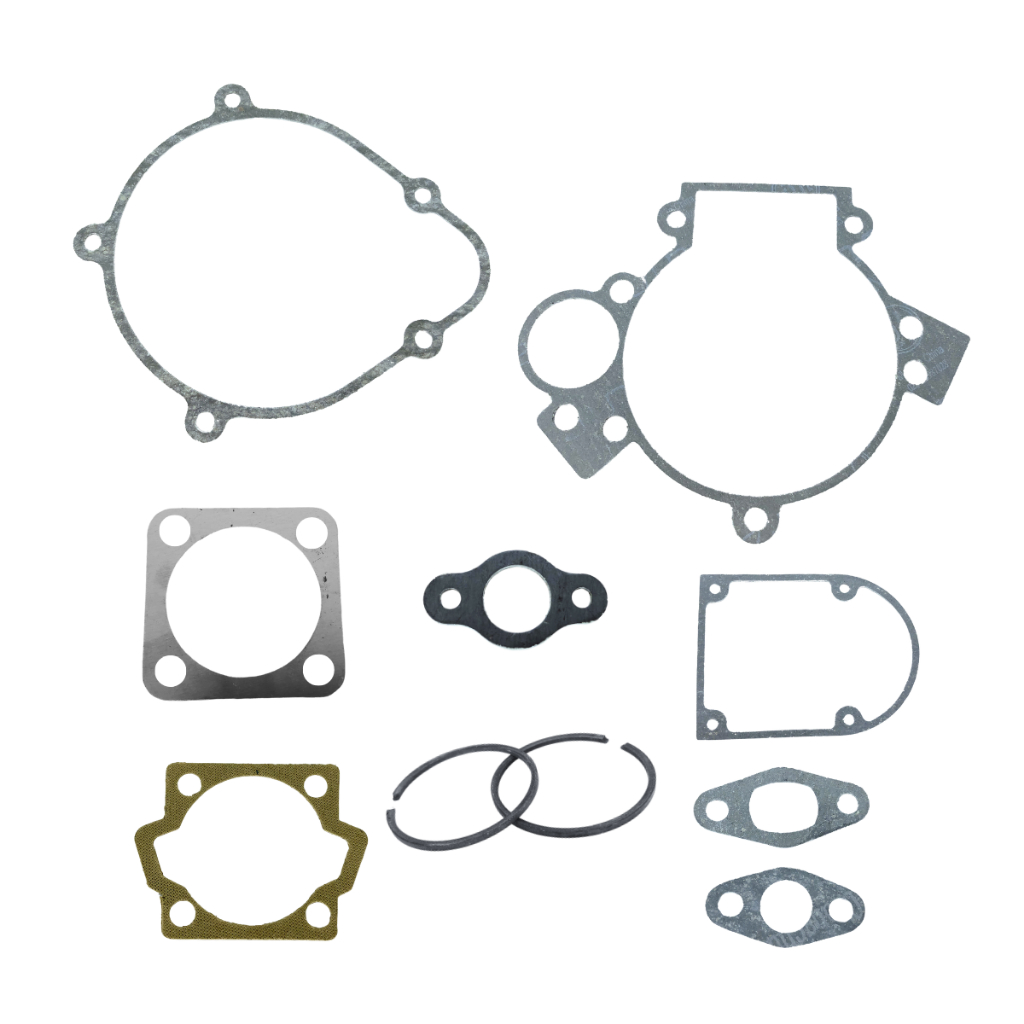 Kit Jogo de Anéis Do Pistão + Jogo De Juntas 80cc Bicicleta Motorizada Motor 2 Tempos