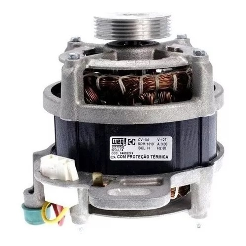 Motor eletrico lavadora eletrolux polia estriada 127 v