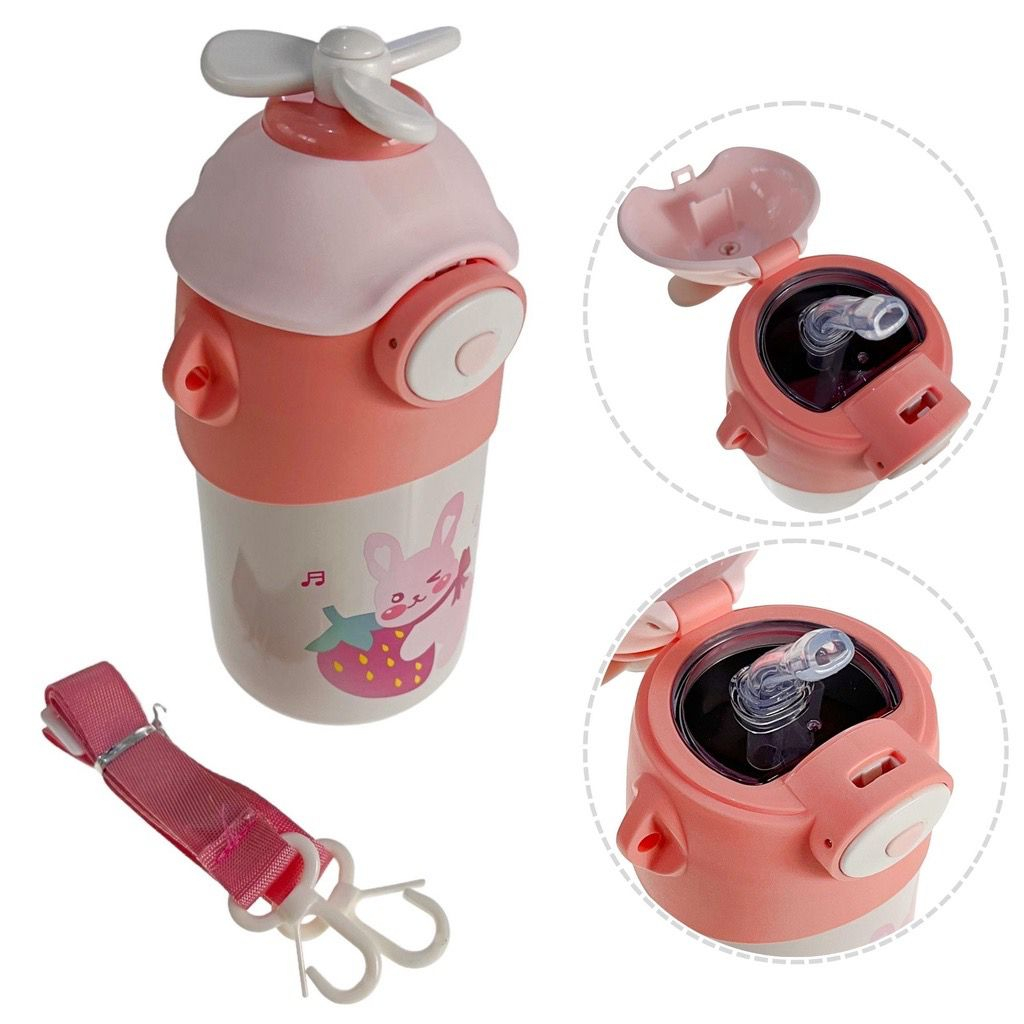 Garrafa De Água Infantil Portátil C/ Alça 550Ml NEW-760