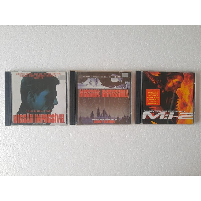 Combo 03 CDs Trilha Sonora + DVD MISSÃO IMPOSSIVEL 1