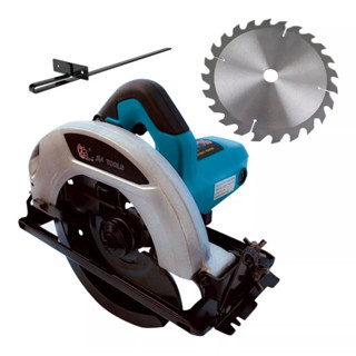 Serra Circular 1200W Profissional ajustável Madeira com disco 180mm 5.000 RPM