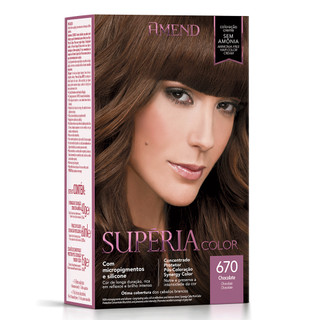 Amend Kit Tonalizante Supéria Color 670 Chocolate em Oferta na Shopee