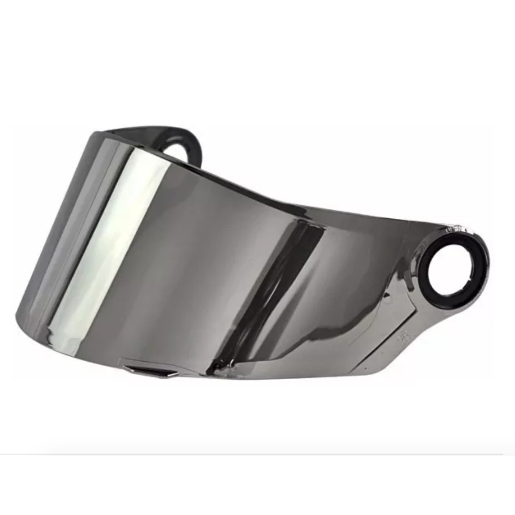 Viseira 2.2 Injetada Compatível Capacete LS2 FF358 / FF396 e Helt Strada - Iridium Cromada Prata