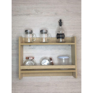 Suporte porta temperos cozinha utençilios condimentos organizador parede madeira em Oferta na Shopee