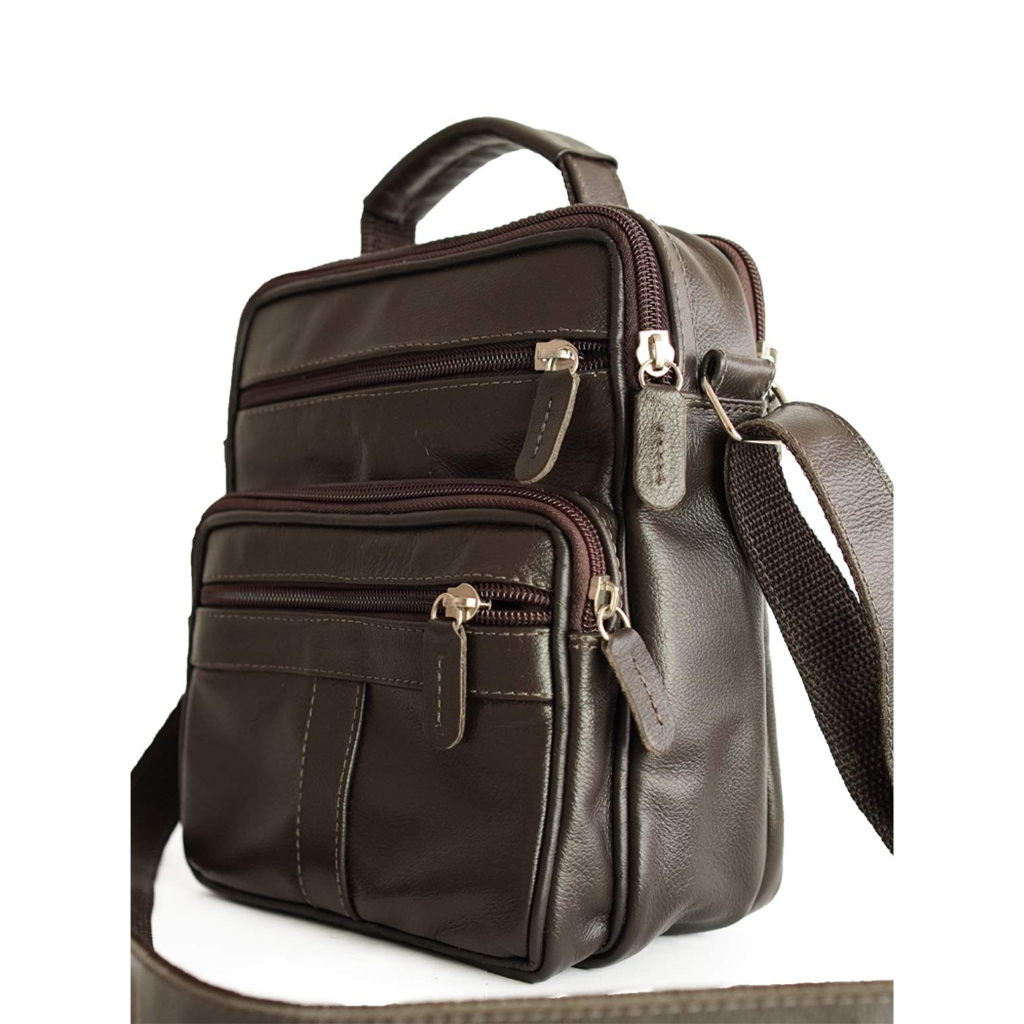 bolsa masculina transversal em couro legitimo com garantia, pasta carteiro, casual
