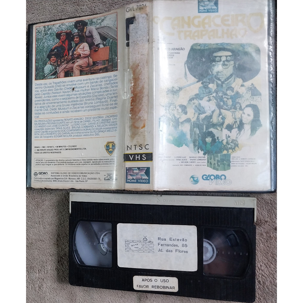 vhs original o cangaceiro trapalhão