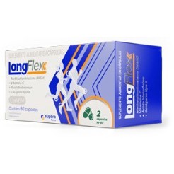 LongFlex Colágeno tipo ll com 60 cápsulas