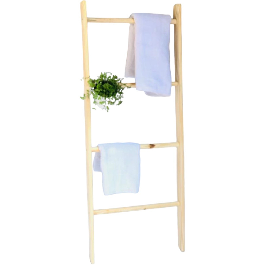 Escada Decorativa De Madeira pinus, quarto, banheiro, decoração #cabide #sala