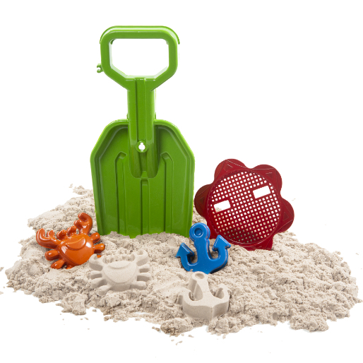 Kit Praia P - Pá, Formas E Peneira - Para Diversão Nos Litorais e Parques